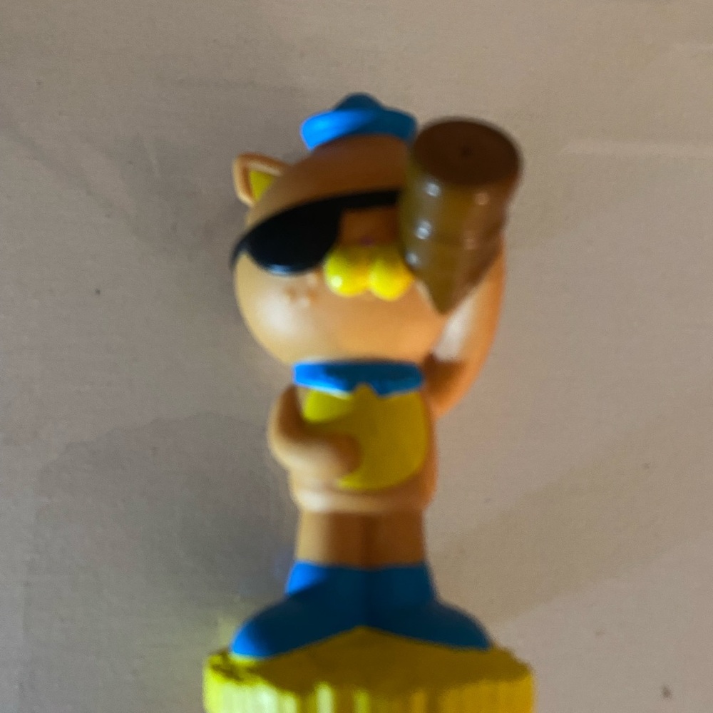 Source Unknown Tan and Blue Pirate Cat Figure